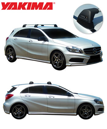 Mercedes A-Class Yakima Whispbar roof racks